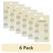 (6 pack) LaMode Pearl Buttons, 6 Piece