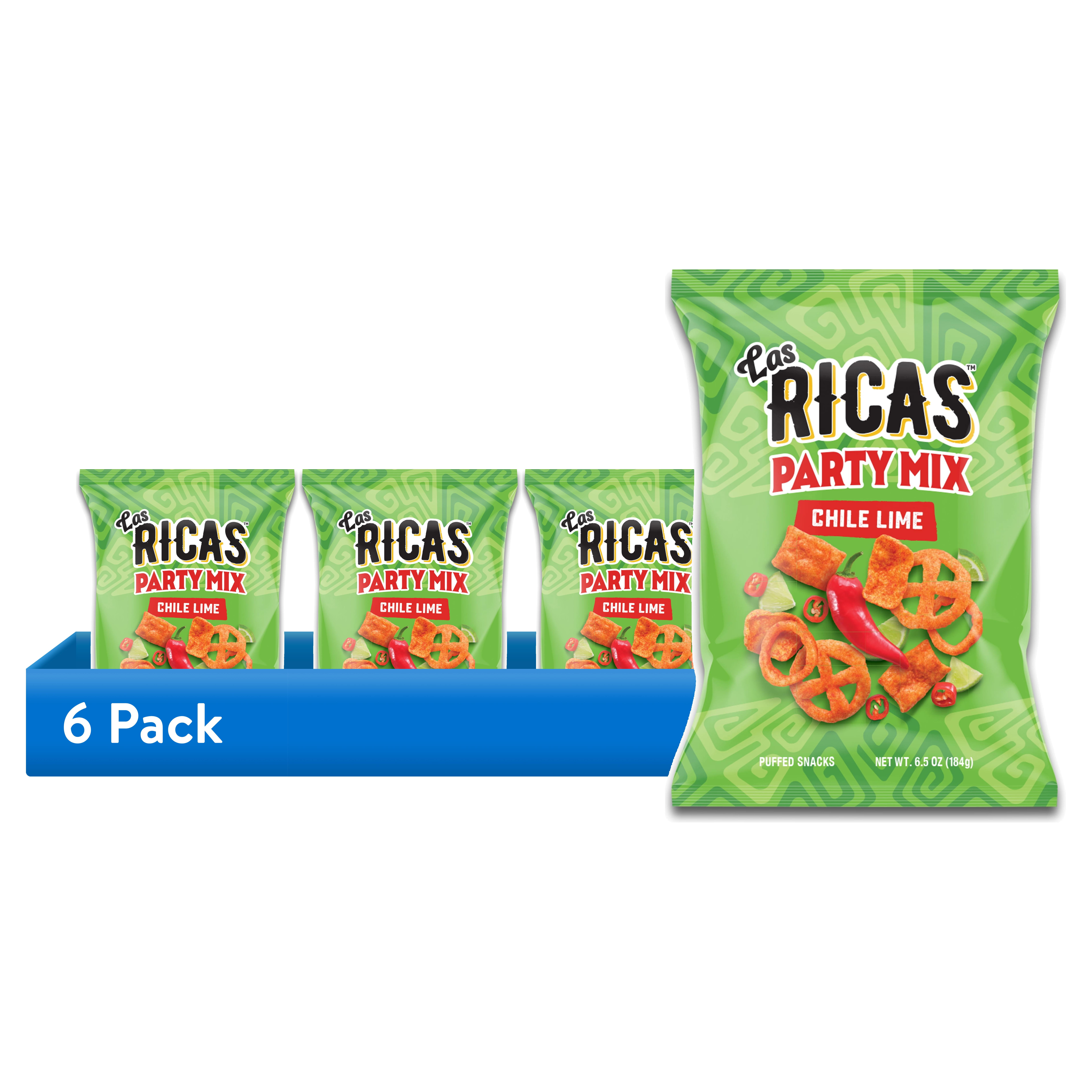 (6 pack) Las Ricas Chile Lime Party Mix