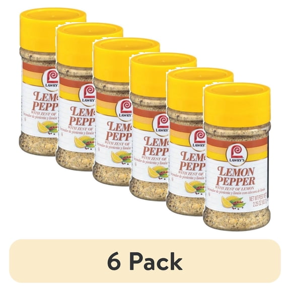 (6 pack) Lawry's Lemon Pepper - 2.25 oz