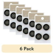 (1 pack) Le Bouton Black 3/4" 4-Hole Buttons, 4 Pieces