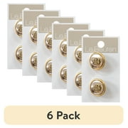 (6 pack) Le Bouton Gold 7/8" Crest Shank Buttons, 2 Pieces