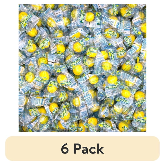 (6 pack) Lemonhead Original Lemon Hard Candy, Individually Wrapped, 1 lb