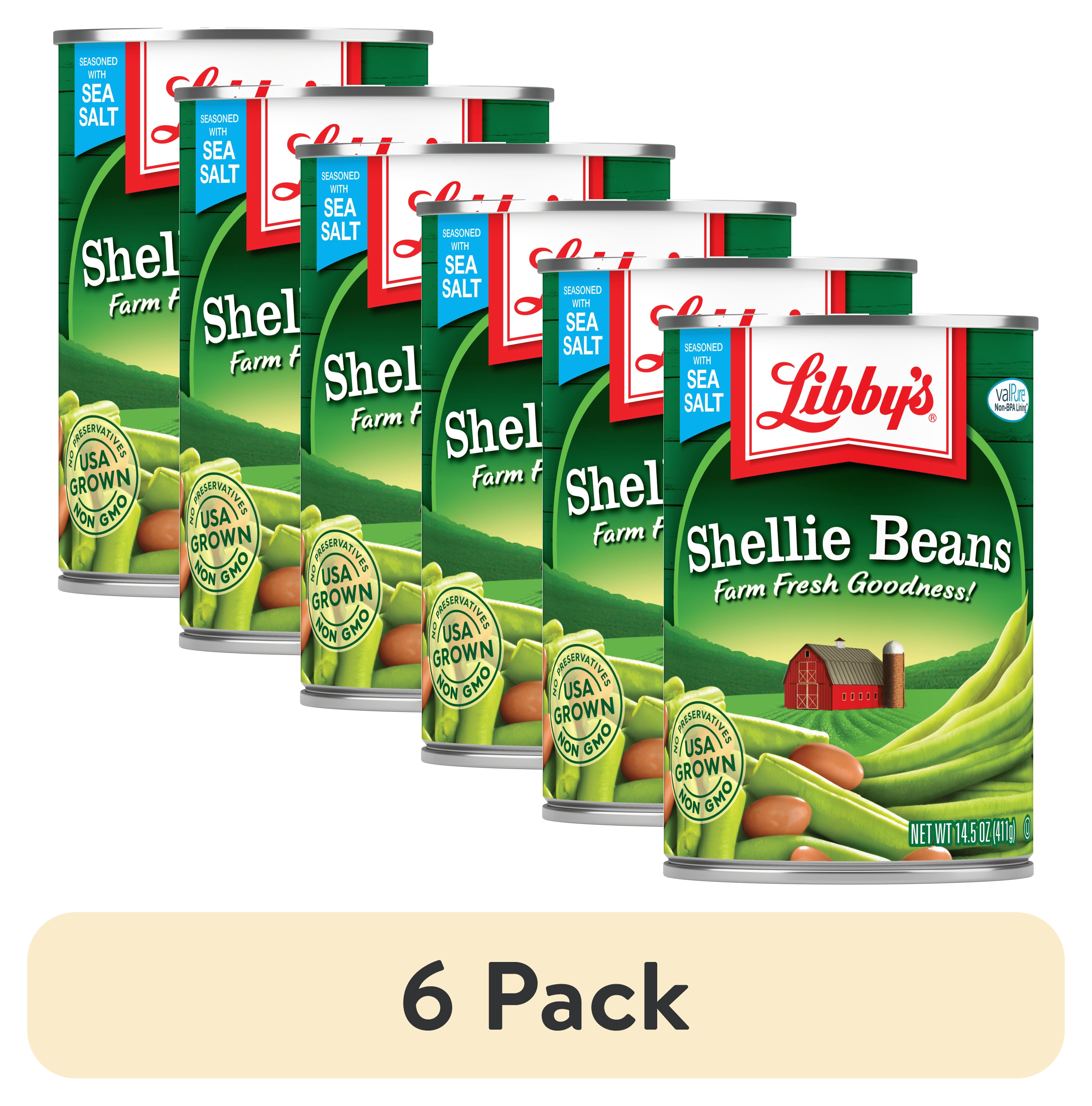 (6 pack) Seneca Foods Libbys Shellie Beans, 14.5 oz