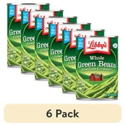 (6 pack) Libby's Canned Whole Green Beans, 14.5 oz Can