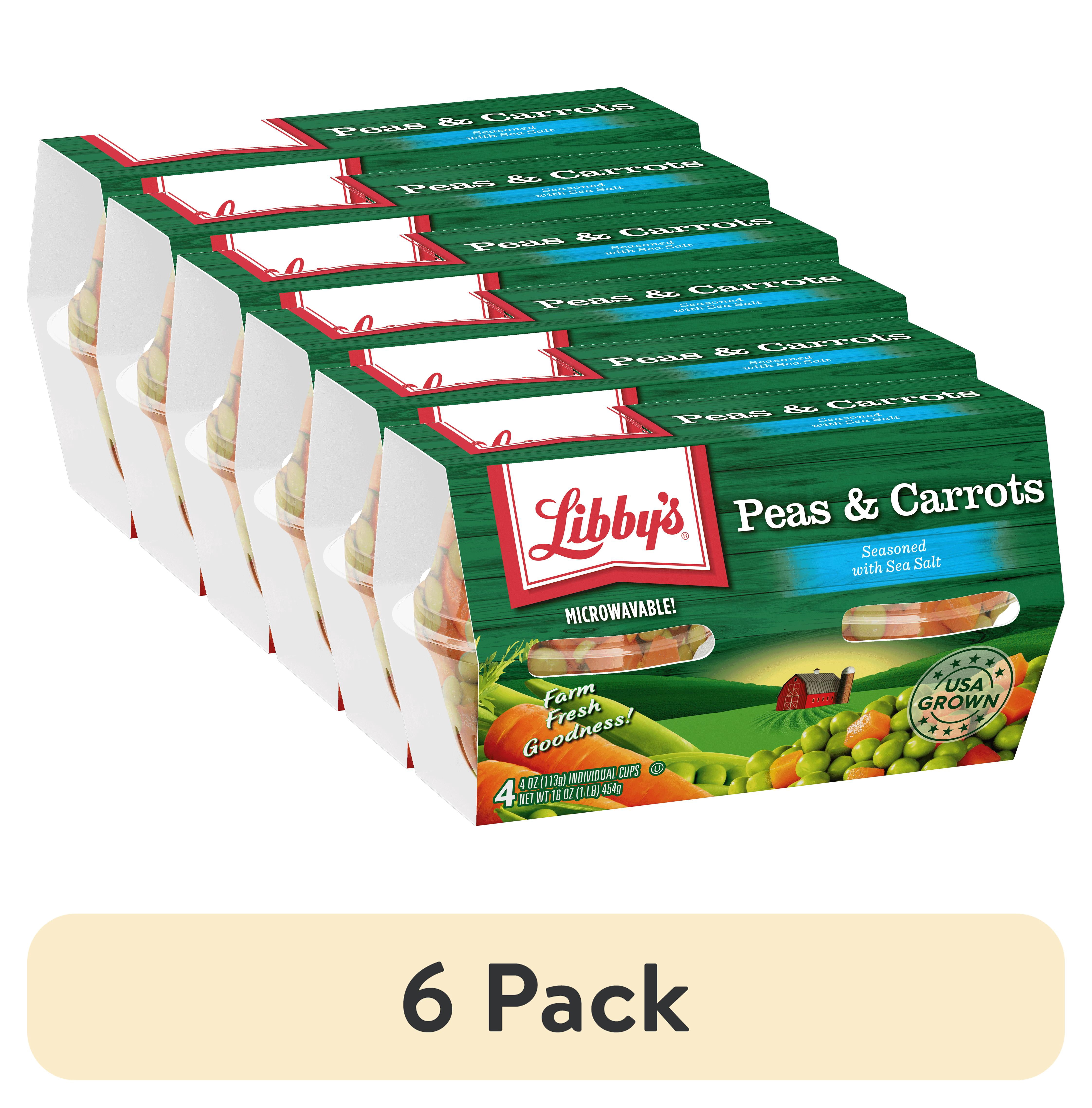 (6 pack) Libby's® Peas & Carrots 4-4 oz. Cups