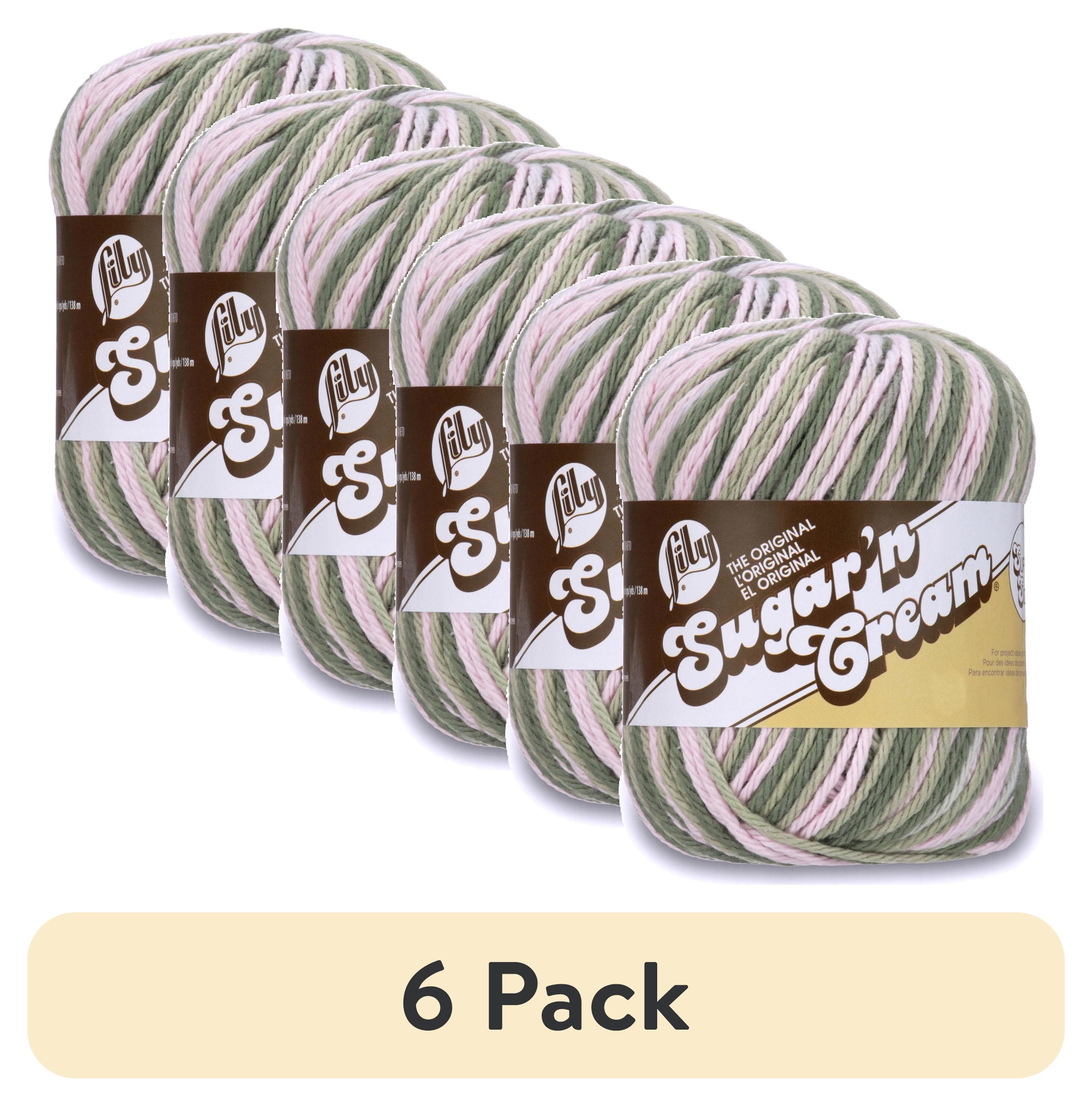Filato Di Cotone Lily Sugar 'n' Cream Super Size – Colore Beach Glass, 113g, Per Uncinetto E Maglia