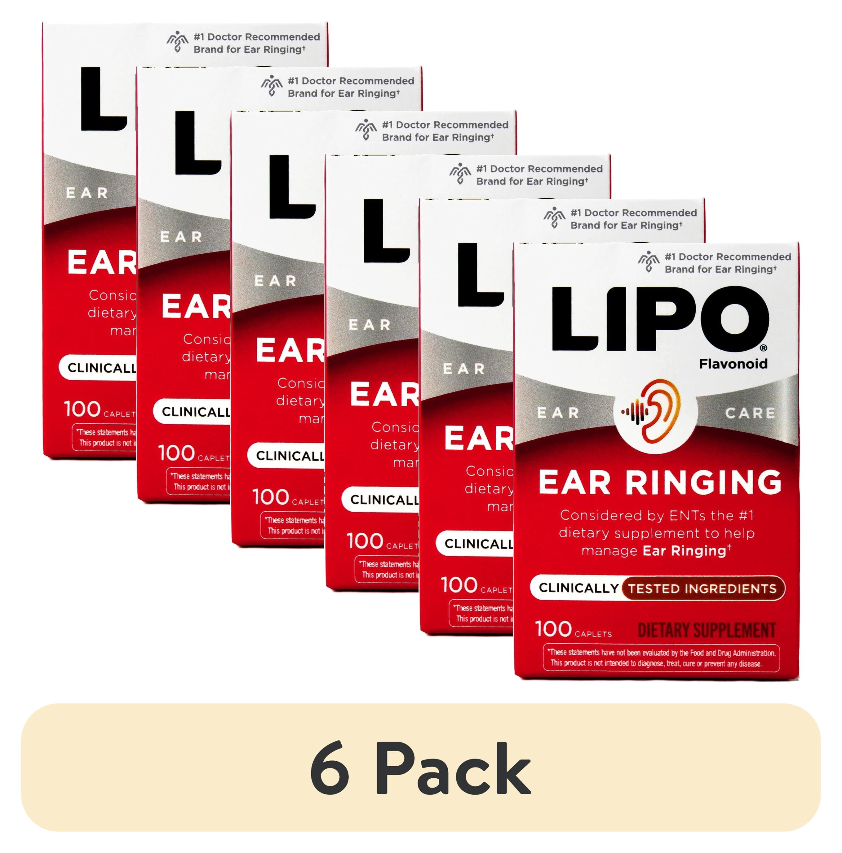 Lipo Flavonoid Tinnitus Relief Supplement, Natural Bioflavonoids, 100 Caplets