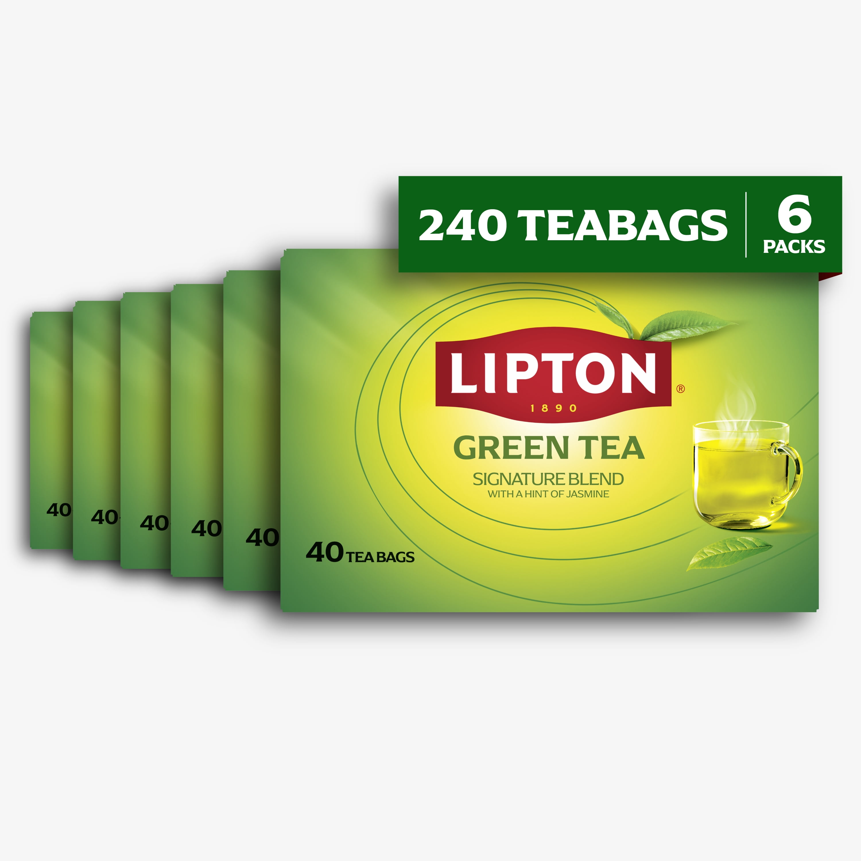 Lipton品 6 pack) Lipton Signature Blend Green Tea Bags, Unsweetened Teabags
