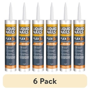 (6 pack) Liquid Nails Flex 5x 10 oz Interior & Exterior Construction Adhesive