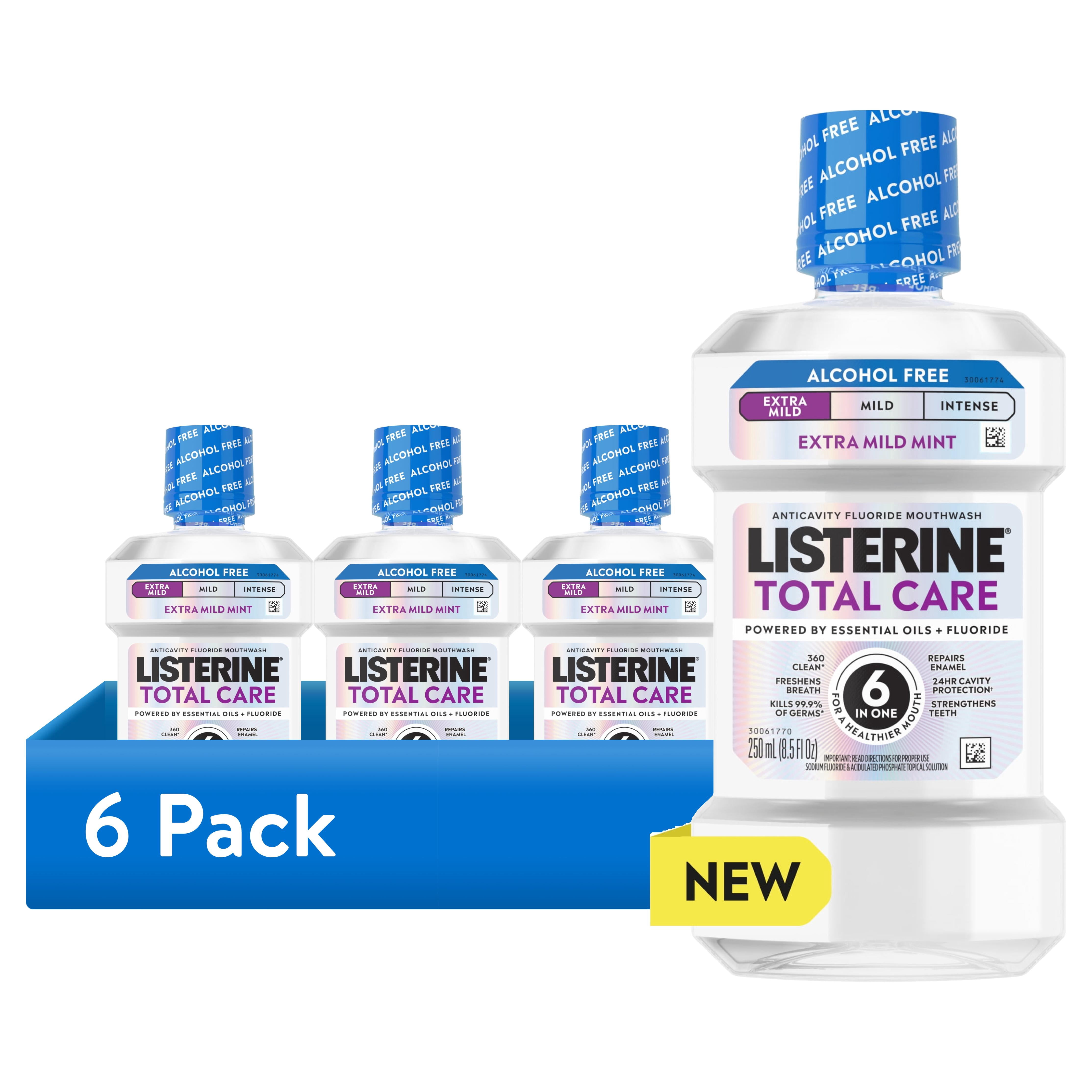 (6 pack) Listerine Total Care Alcohol Free Extra Mild 250 mL