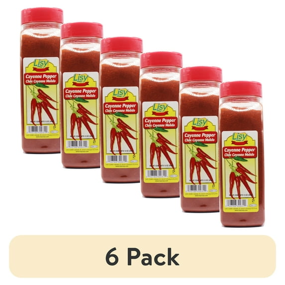 (6 pack) Lisy Cayenne Chili Jar, 13 oz