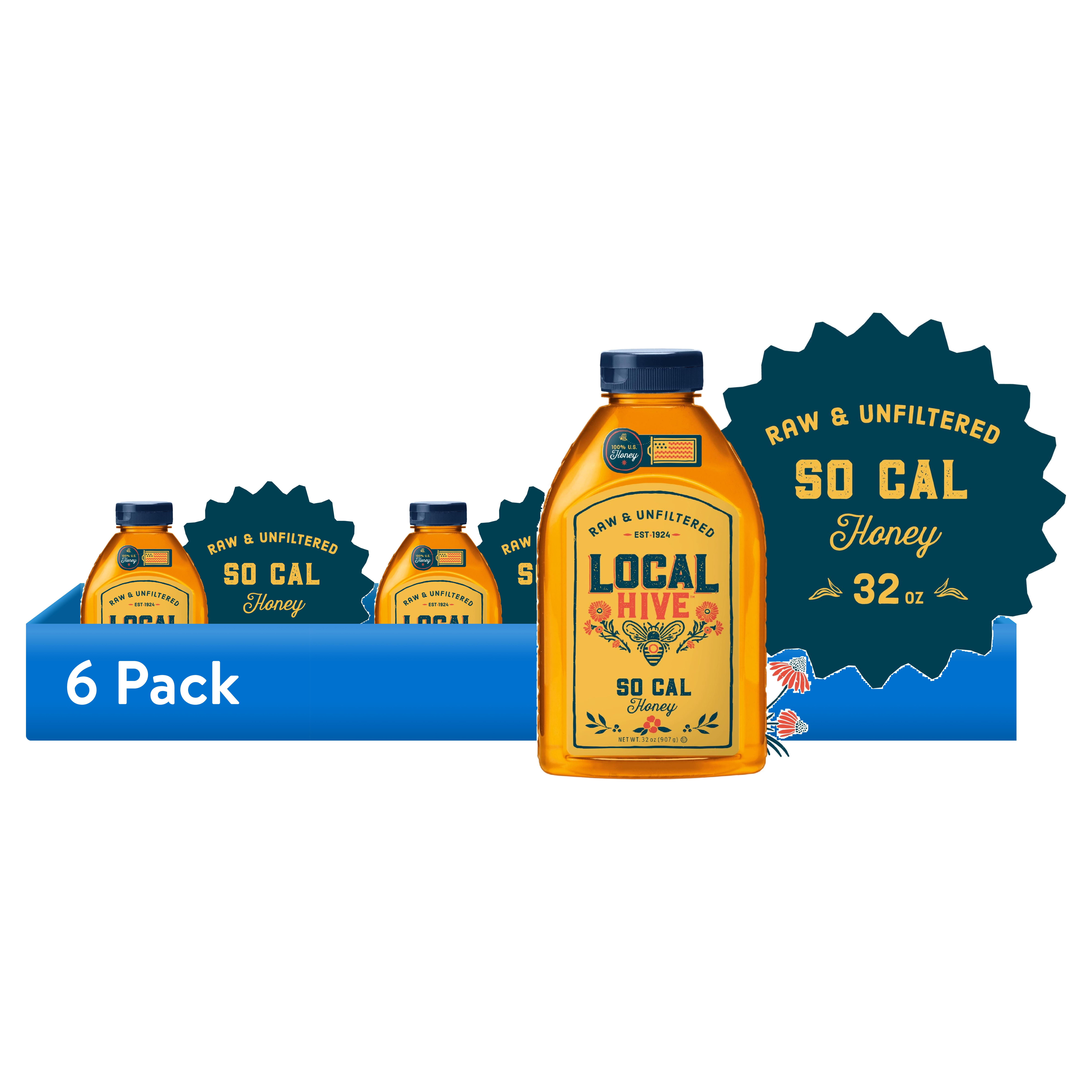 (6 pack) Local Hive, Raw & Unfiltered, So Cal Honey, 32oz Bottle