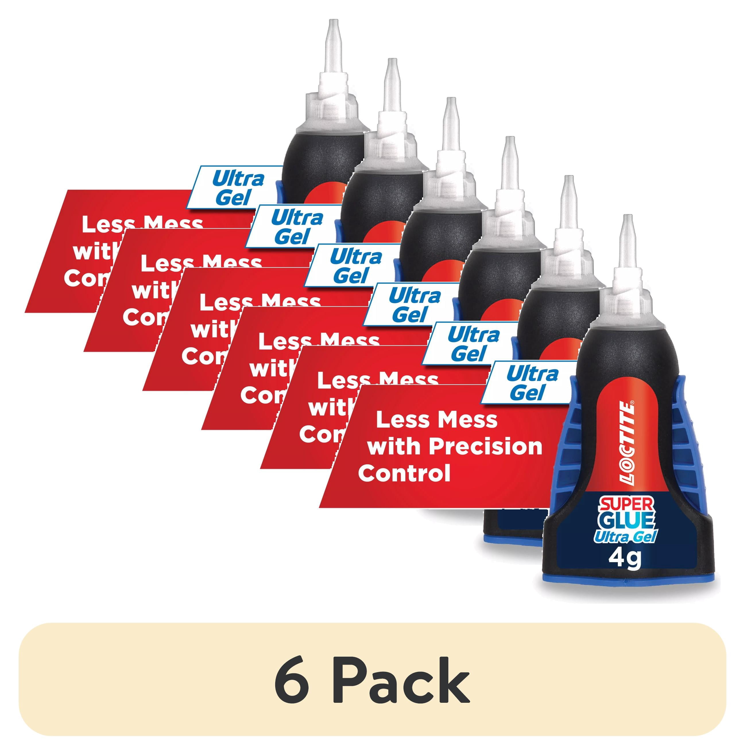 (6 pack) Loctite Super Glue Ultra Gel Control, Pack of 1, Clear 0.14 fl oz Bottle