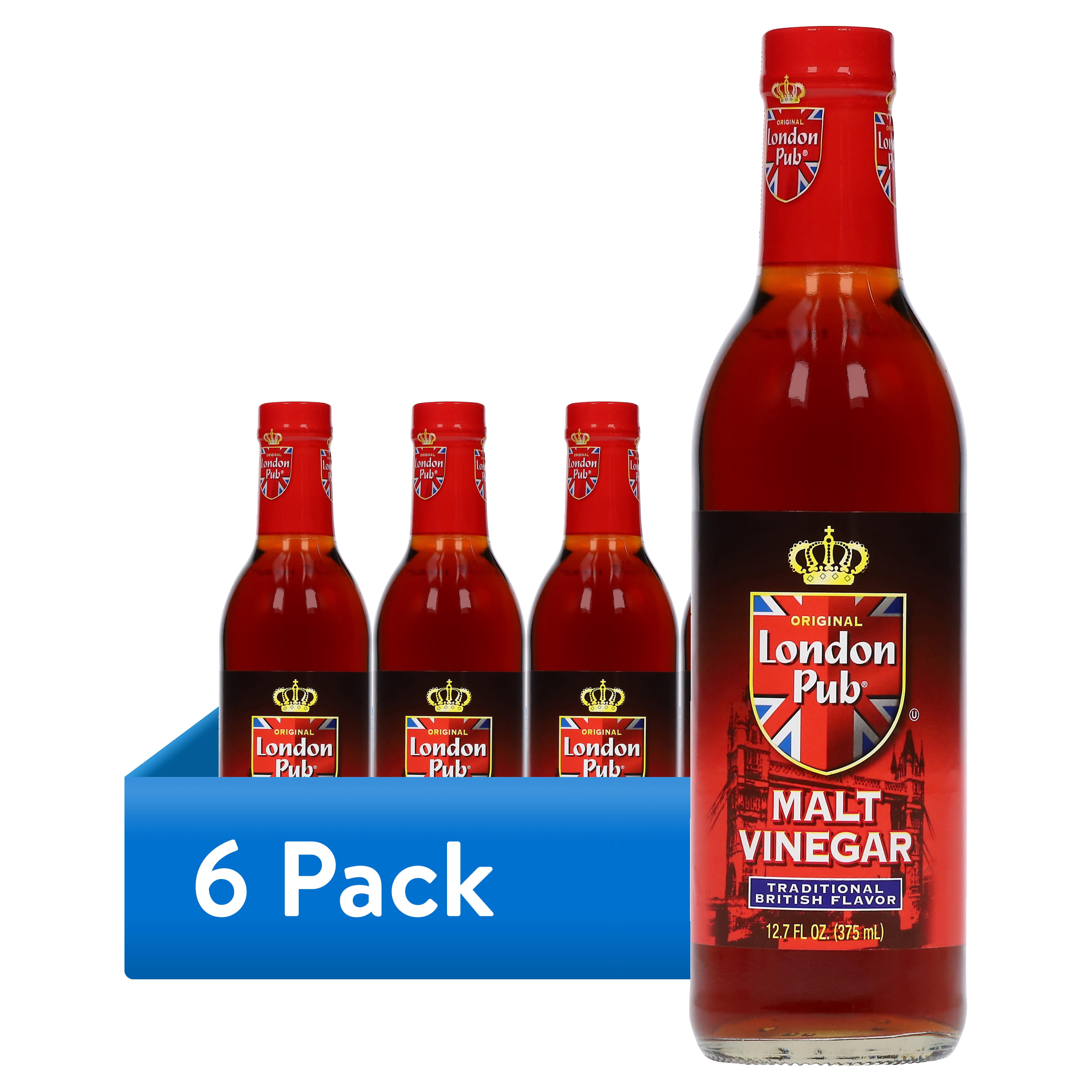 (6 pack) London Pub Traditional British Flavor Malt Vinegar 12.7 fl oz