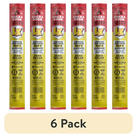 (6 pack) Lorissa's Kitchen Chili Crisp Inspired Chicken Stick, 1 Ounce, Certified Free from Top 9 Allergens