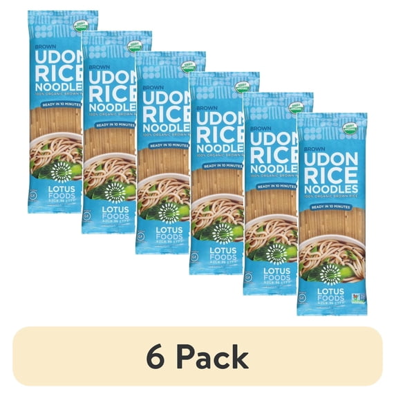 (6 pack) Lotus Foods - Noodles Organic Brown Rice Udon - 8 oz