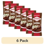 (6 pack) Louisiana Fish Fry Dark Roux Gumbo Base Mix, 5oz Bag