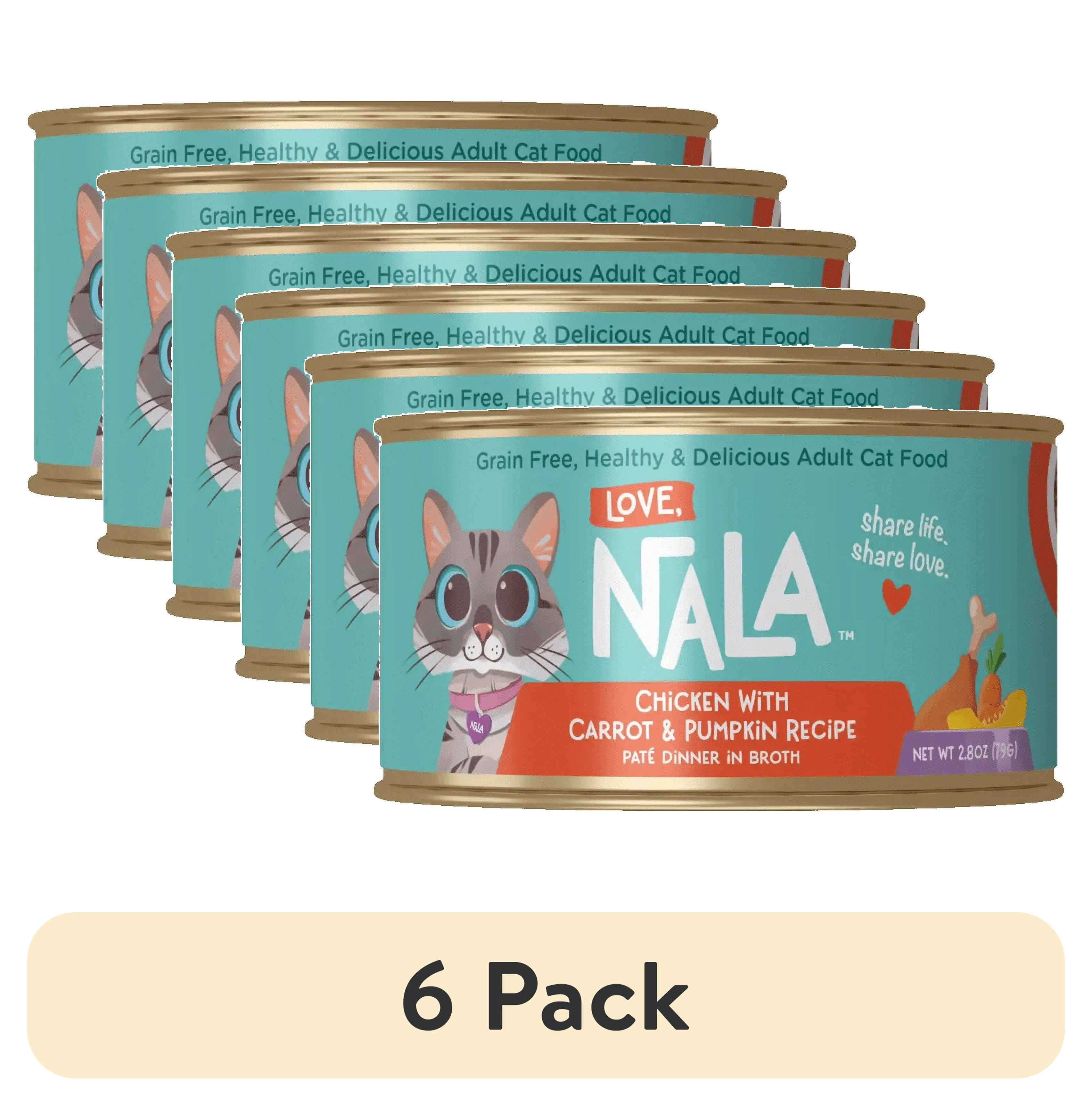 (6 pack) Love, Nala Chicken Pate with Carrot & Pumpkin Recipe in Broth Adult Wet Cat Food