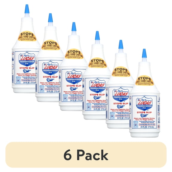 (6 pack) Lucas 10009 Transmission Fix Automotive Performance Additive 24 Ounce - Stops Transmission Slips