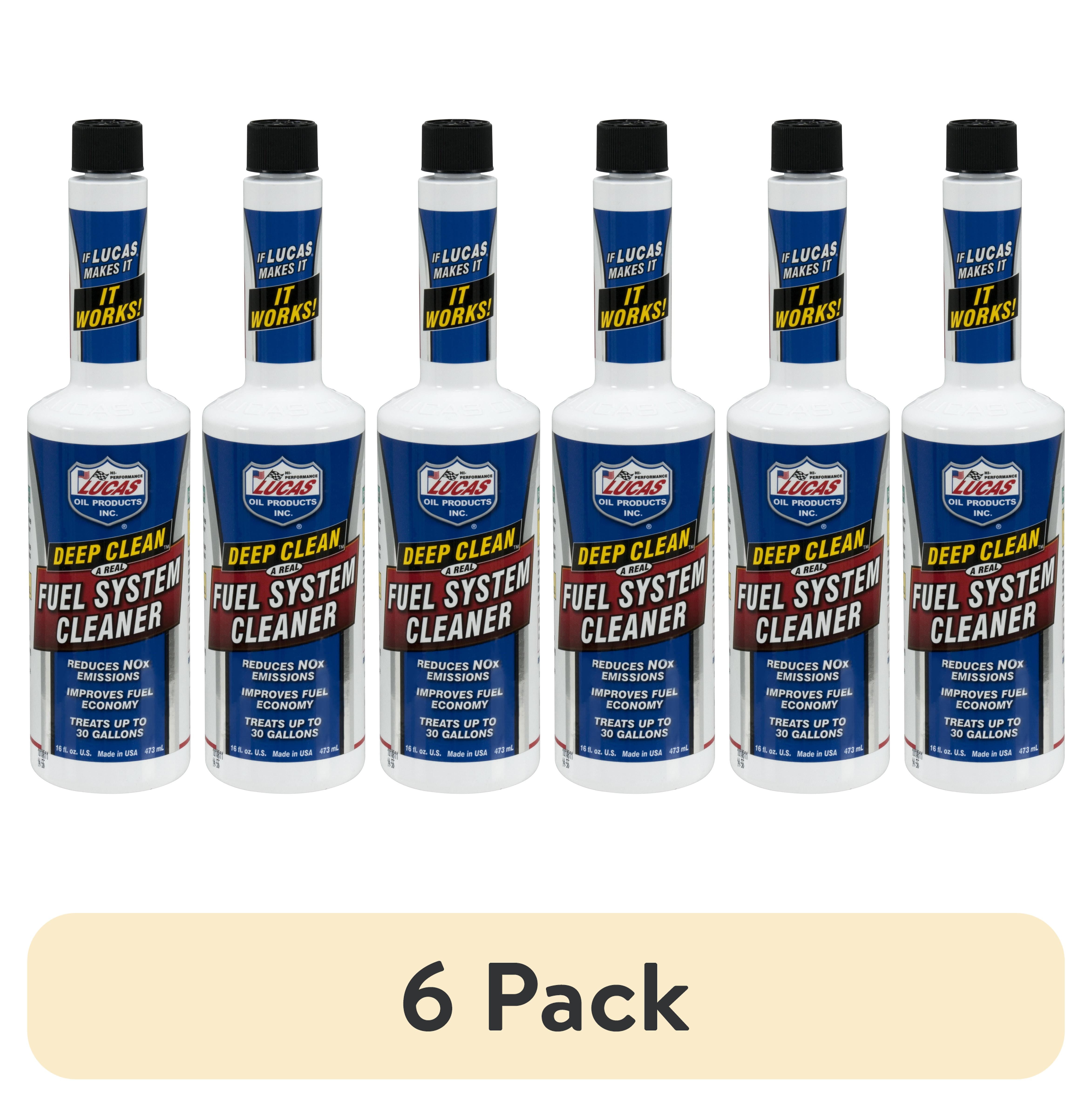 6 pack) Lucas Oil 10512 Deep Clean Fuel System Cleaner Performance