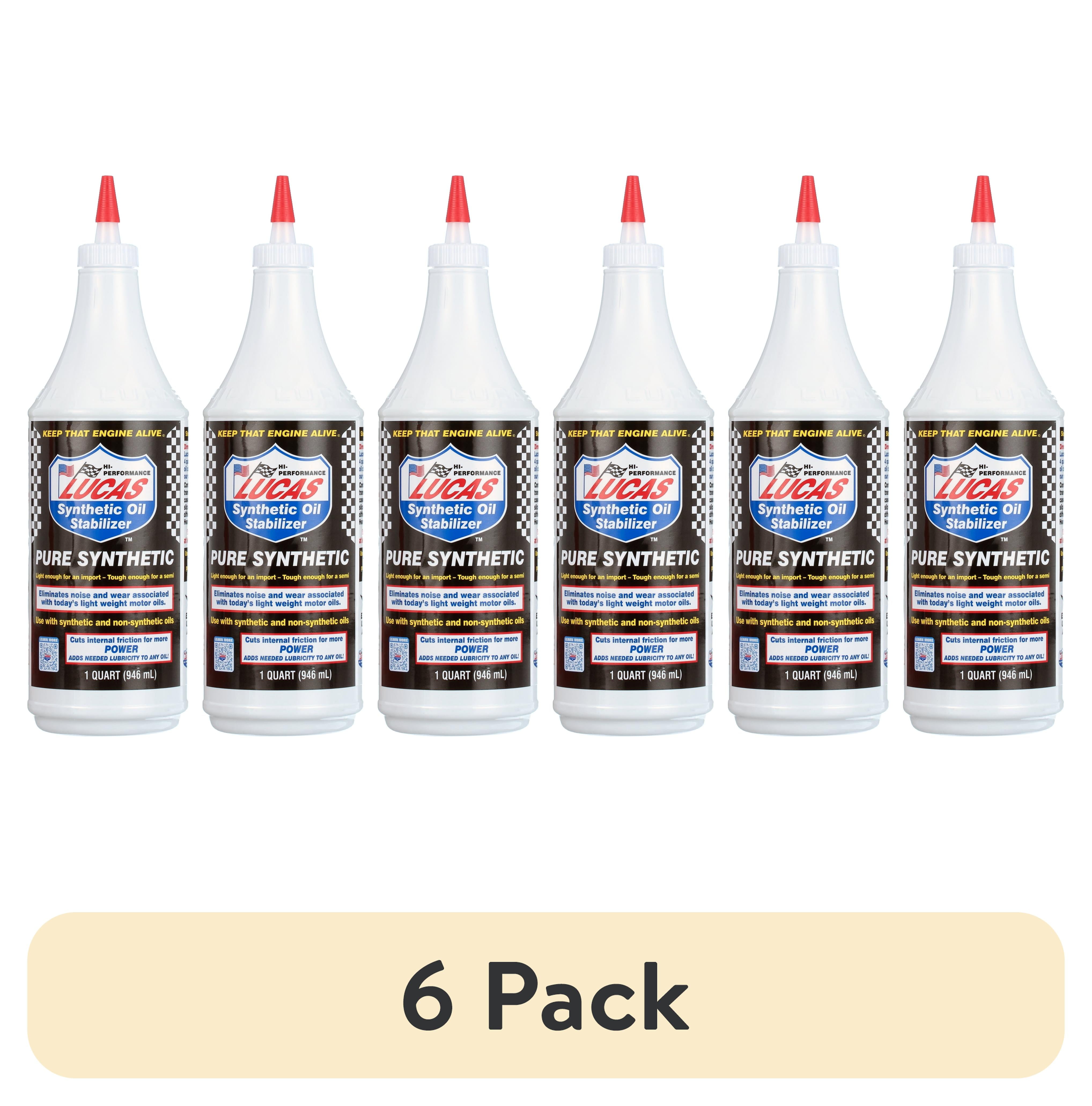 (6 pack) Lucas 10130 Synthetic Oil Stabilizer 32 Ounce 2.03 Pounds ...