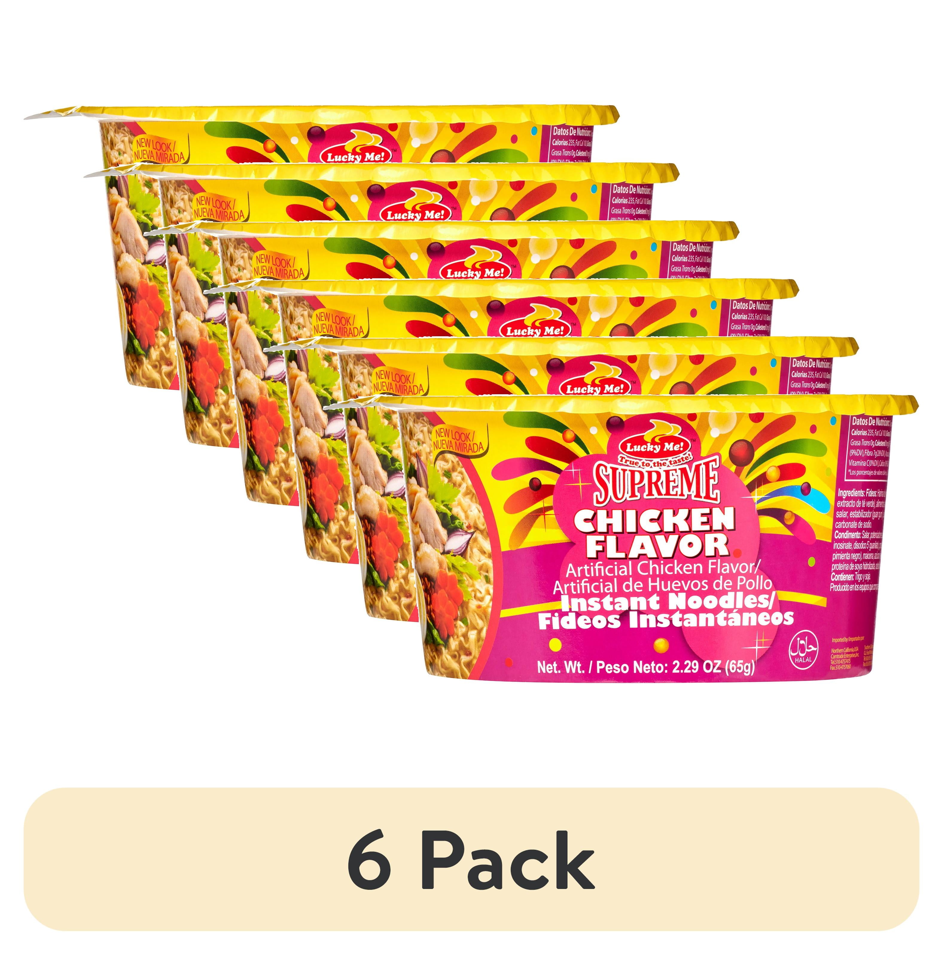 (6 pack) Lucky Me Pinoy Chicken Flavor Instant Noodles, 65 Gram