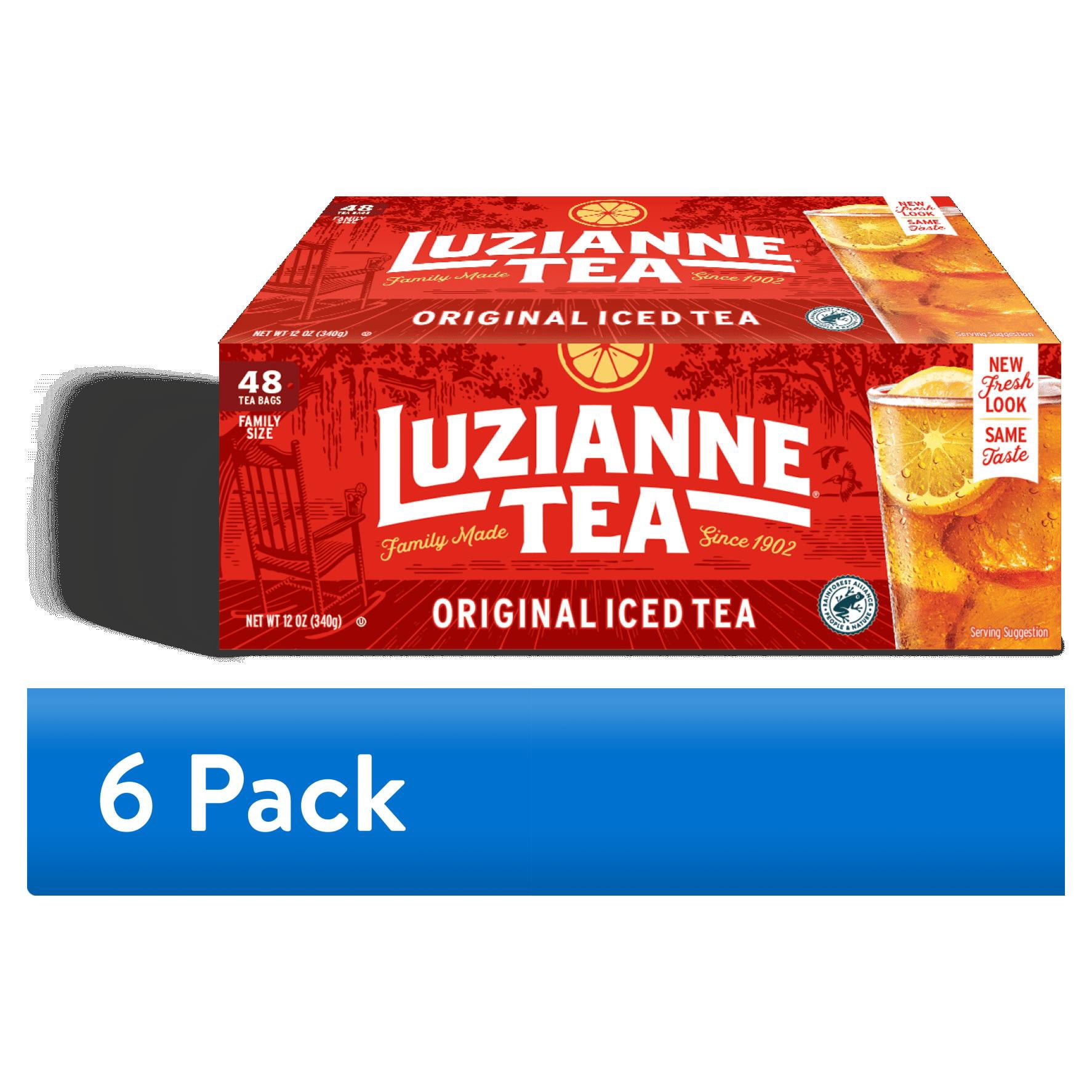 (6 pack) Luzianne Black Iced Tea Bags, 48 Count