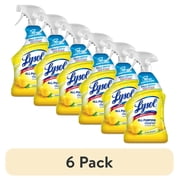 6 pack Lysol  All Purpose Cleaner Sanitizing and Disinfecting Spray Lemon Breeze Scent, 32 oz, Bottle