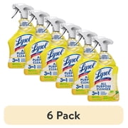 6 pack Lysol  All Purpose Cleaner Sanitizing and Disinfecting Spray Lemon Breeze Scent, 32 oz, Bottle