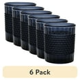 thumbnail interactive-video image 1 of (6 pack) Mainstays 14 oz Short Diamond Textured Blue Acrylic Tumbler, 1 of 9