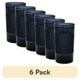 thumbnail image 1 of (6 pack) Mainstays 20 oz Tall Acrylic Diamond Texture Tumbler, Blue, 1 of 8