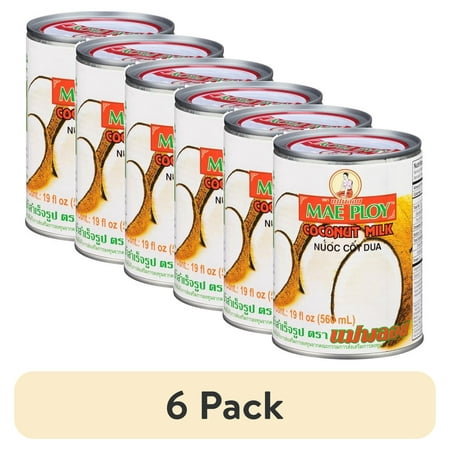 (6 pack) Mae Ploy Coconut Milk, 19 fl oz