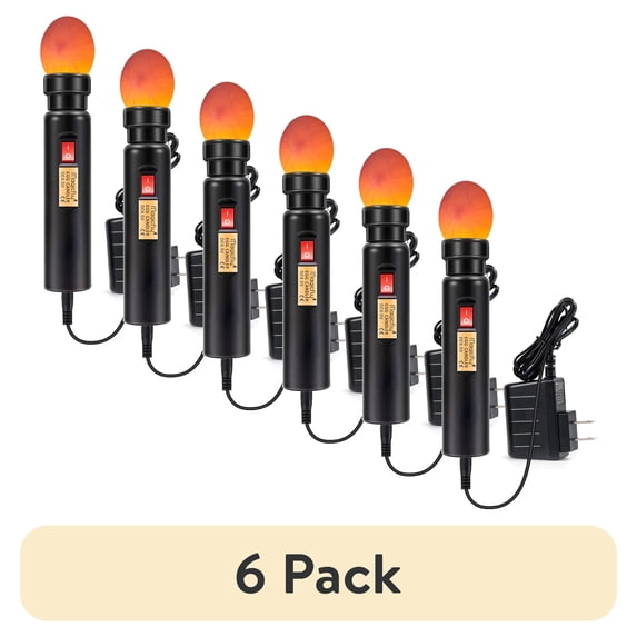 (6 pack) Magicfly Bright Cool LED Light Egg Candler Tester Incubator for Chickens Ducks Birds Eggs - Powered by Power Cable Only
