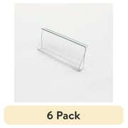 (6 pack) Mainstays Cordless Sheer Plastic Roller Window Shades, Clear 1.64" x 3.35"