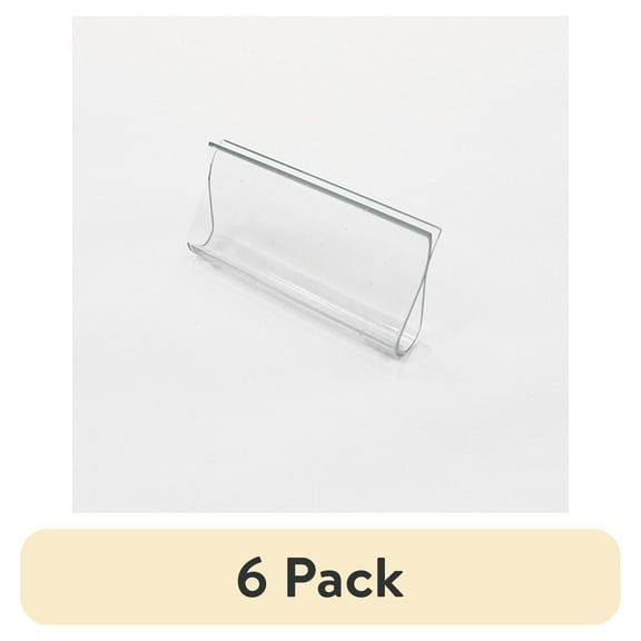(6 pack) Mainstays 3-1/4 in. Clear Roller Shade Hem Grip
