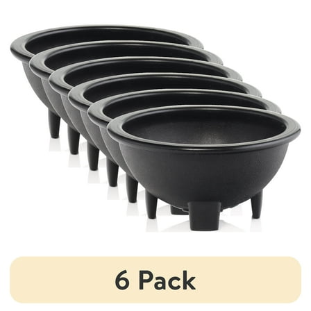 (6 pack) Mainstays 10 oz  Small Black Salsa Serving Dish