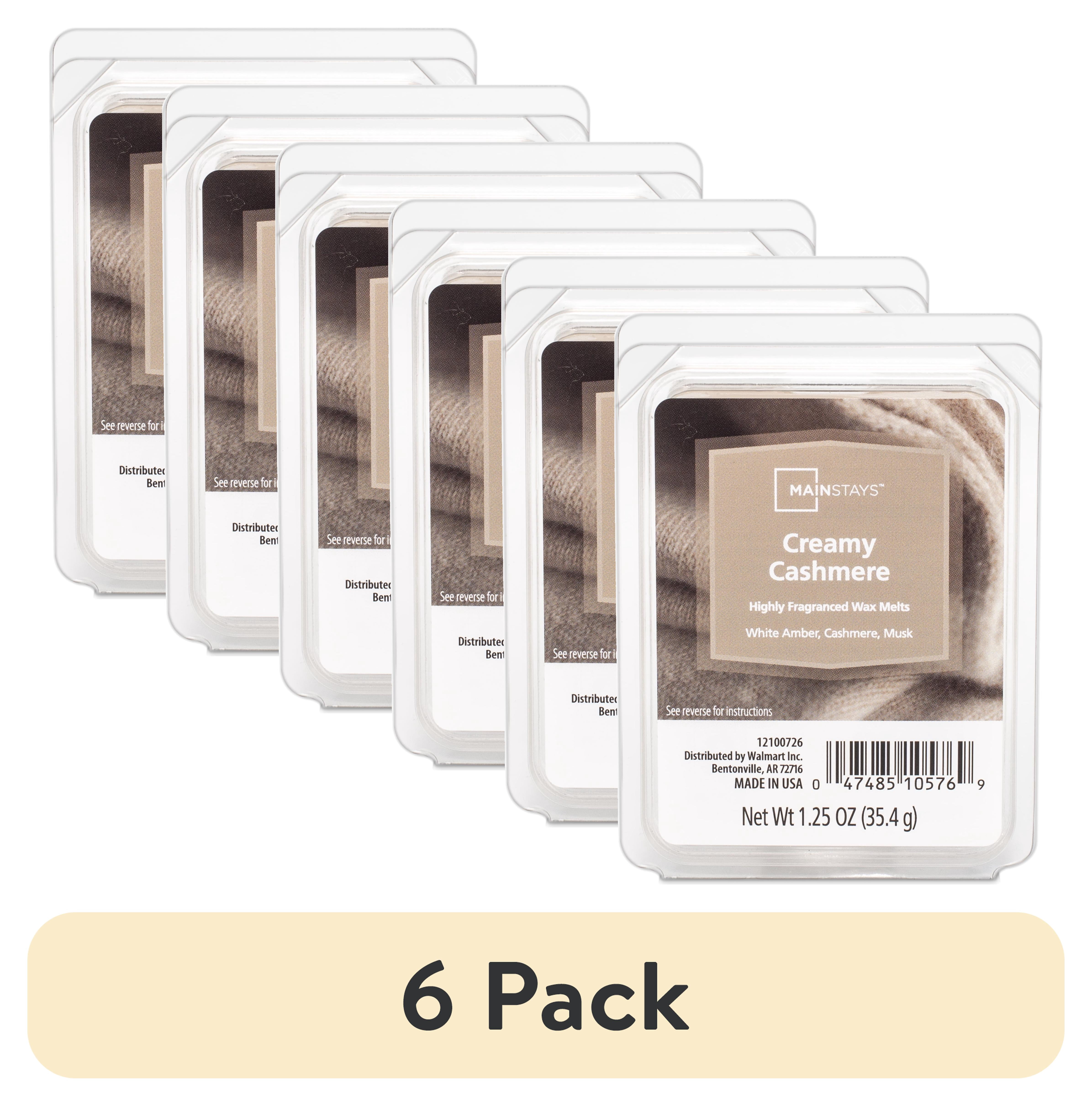 (6 pack) Mainstays Creamy Cashmere Scent 6 Cube Wax Melt, 1.25 oz