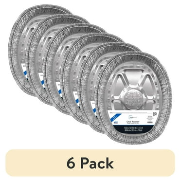 (6 pack) Mainstays Giant Oval Rack Roaster 16" x 13.13" x 3.13" 1 Count