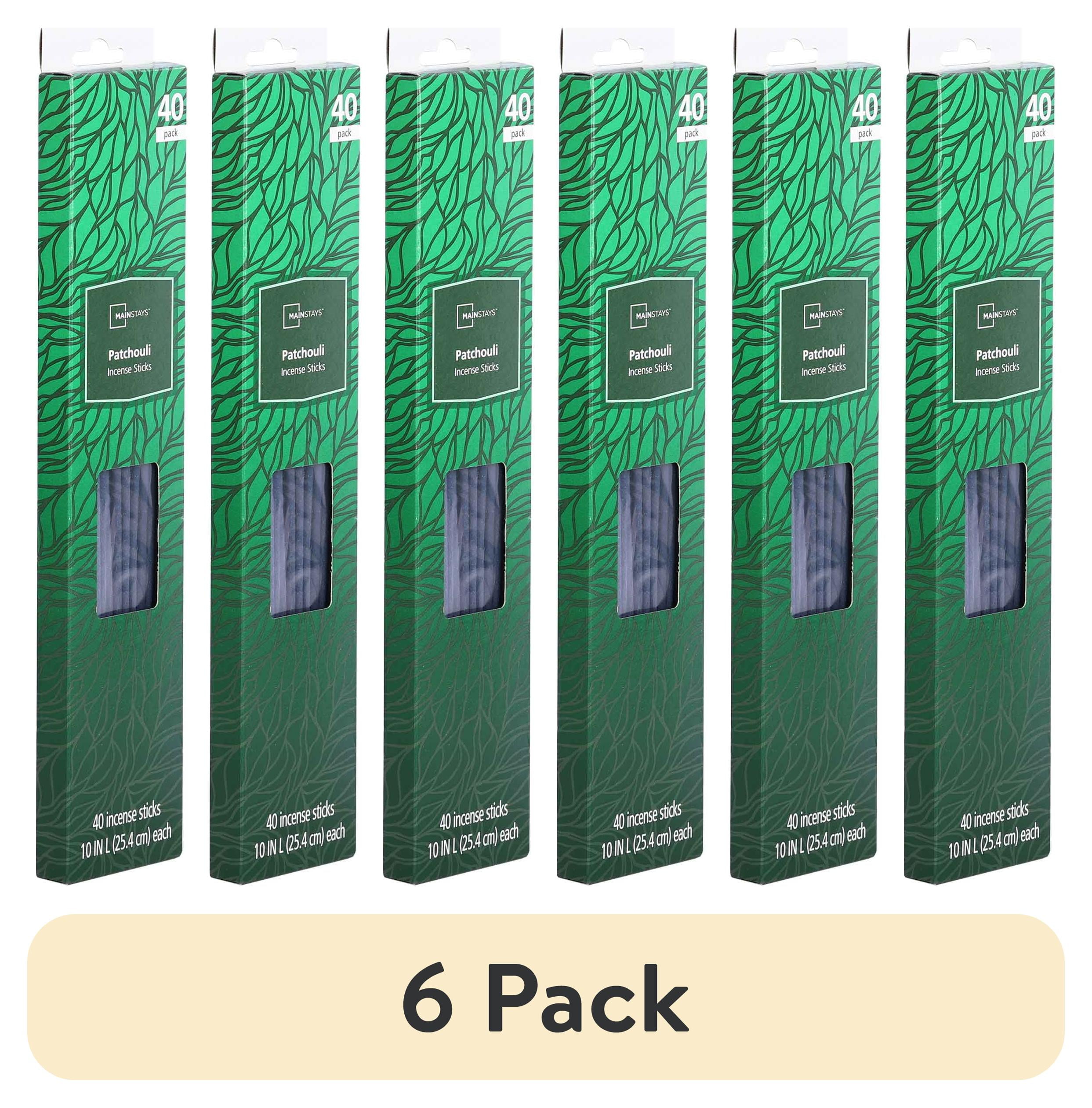 (6 pack) Mainstays Patchouli Incense Sticks, 40 Pack