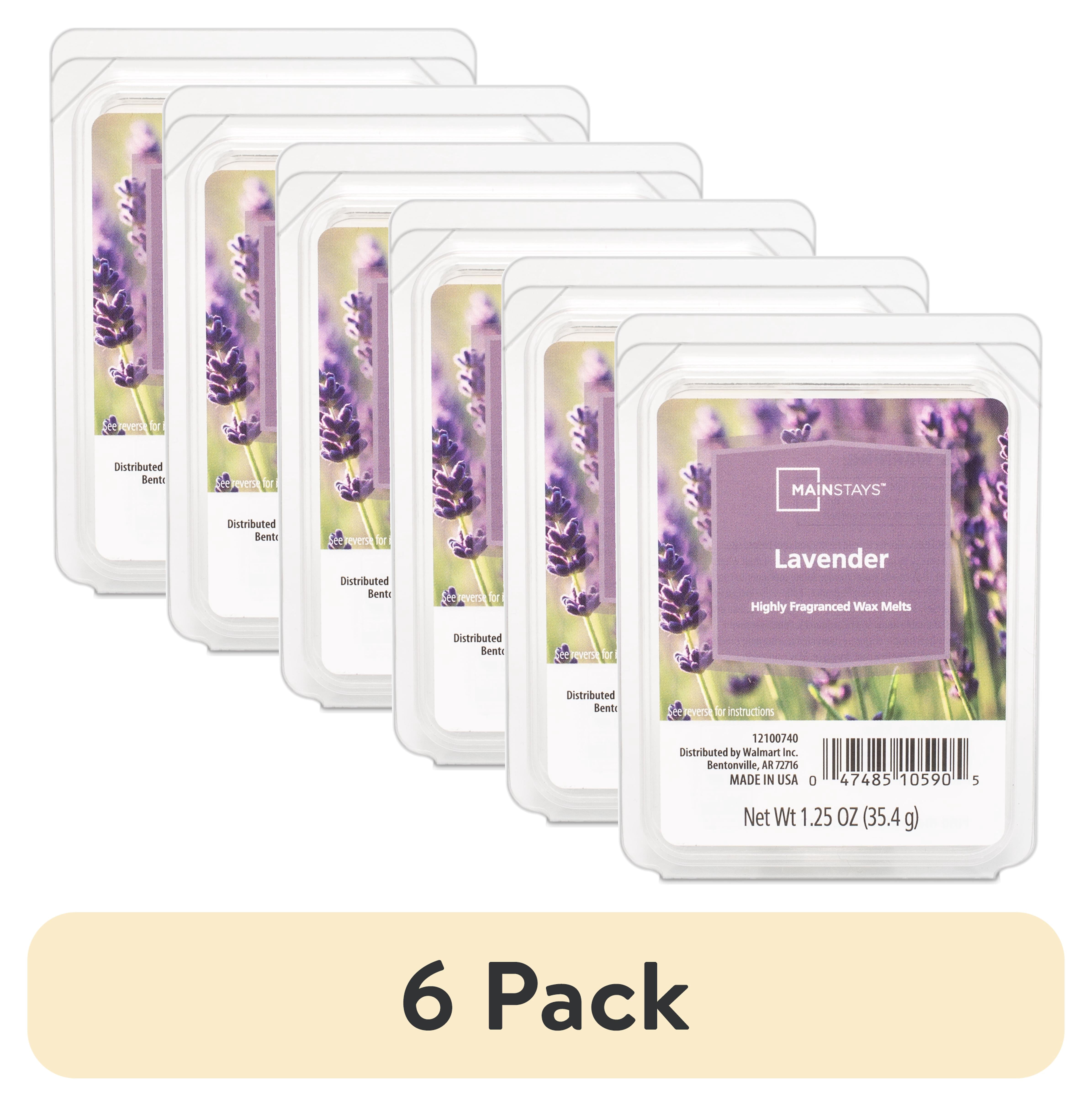 (6 pack) Mainstays Lavender Scented Wax Melts, 1.25 oz