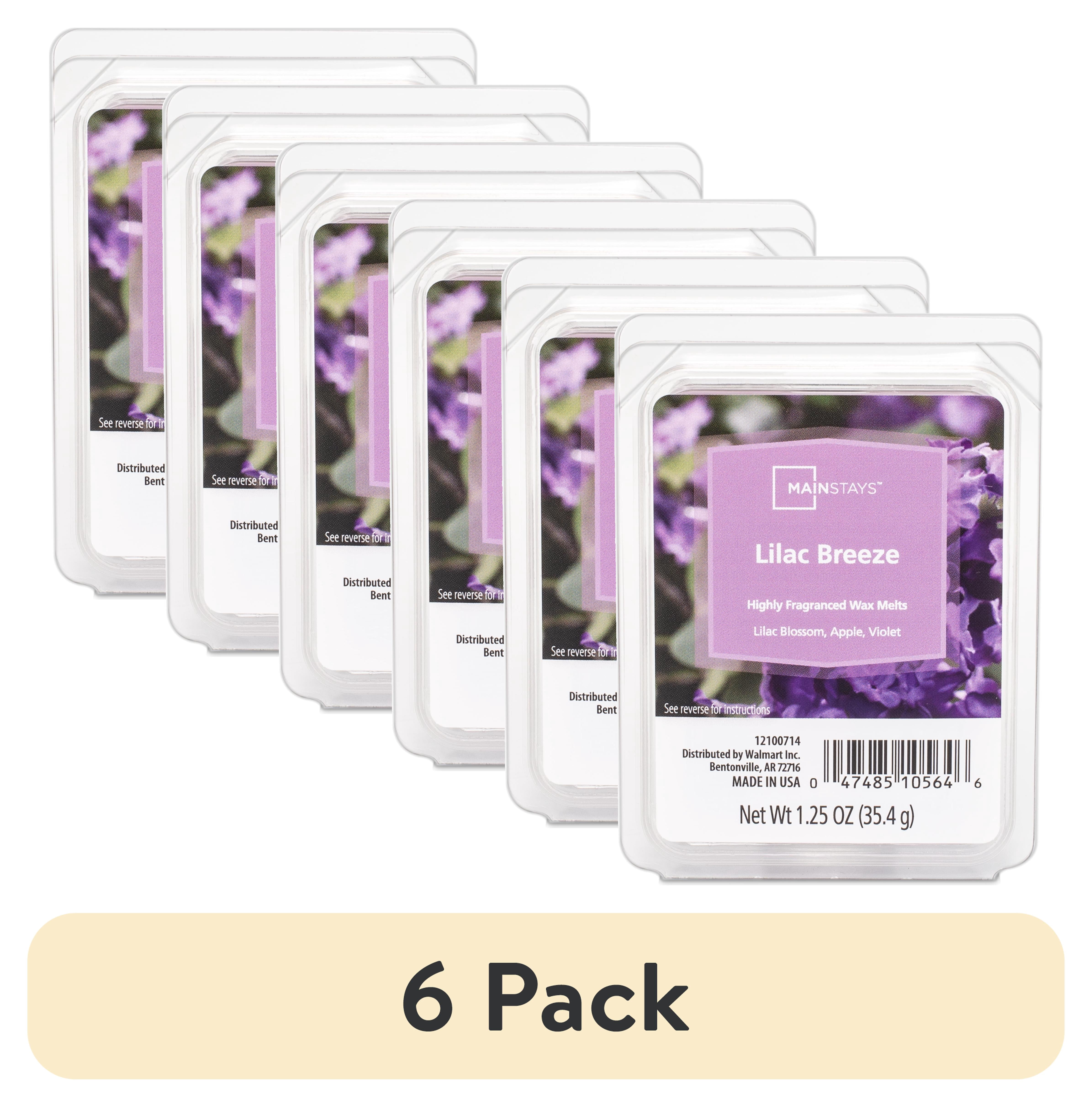 (6 pack) Mainstays Lilac Breeze Scented 6 Cube Wax Melt,  1.25 oz