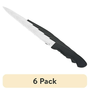 (6 pack) Mainstays Stainless Steel 3.5" Paring Knife with Soft Grip Handle
