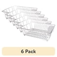 thumbnail image 1 of (6 pack) Mainstays Stainless Steel Kitchen Dish Drying Rack and Drainer, Rust-Resistant Countertop Dish Rack Organizer for Plates, Bowls, Cups and Utensils, 1 of 9