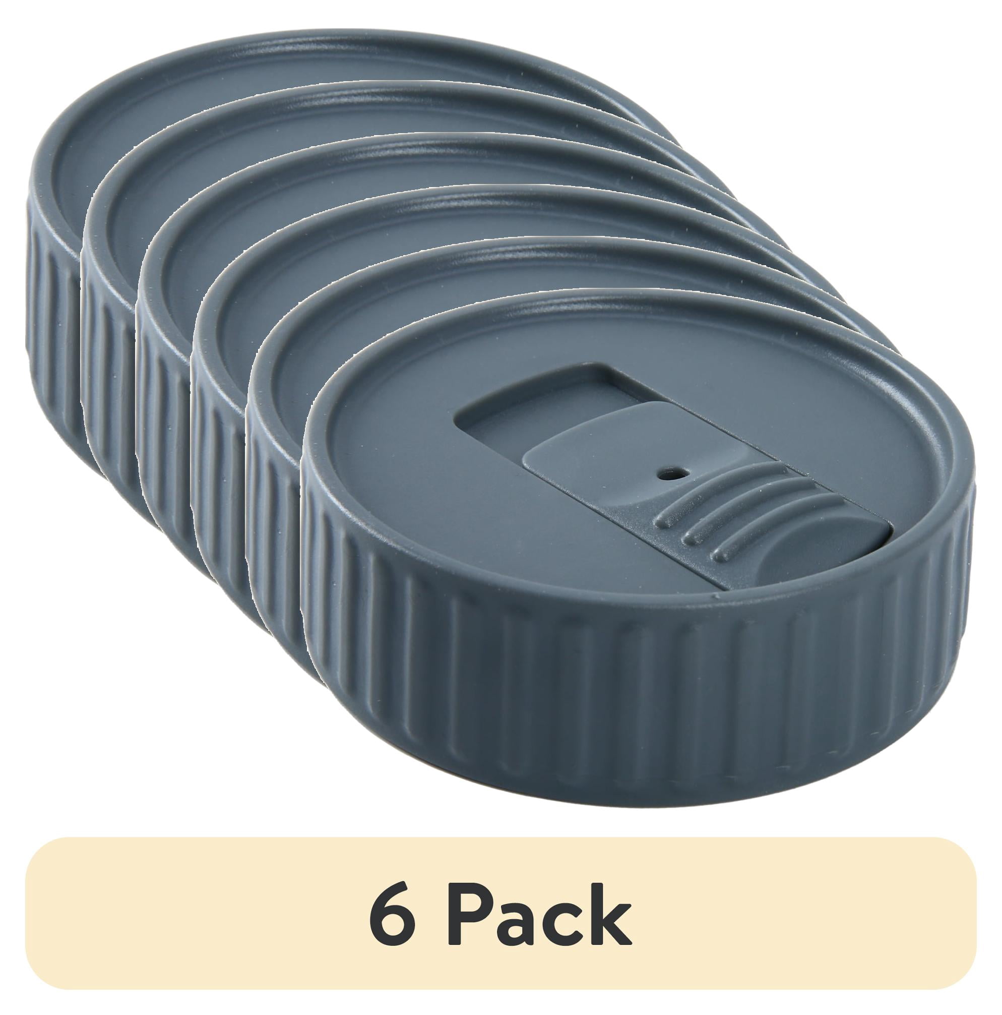 (6 pack) Mainstays BPA-Free Wide Mouth Mason Jar Drinking Lid - Set of 2