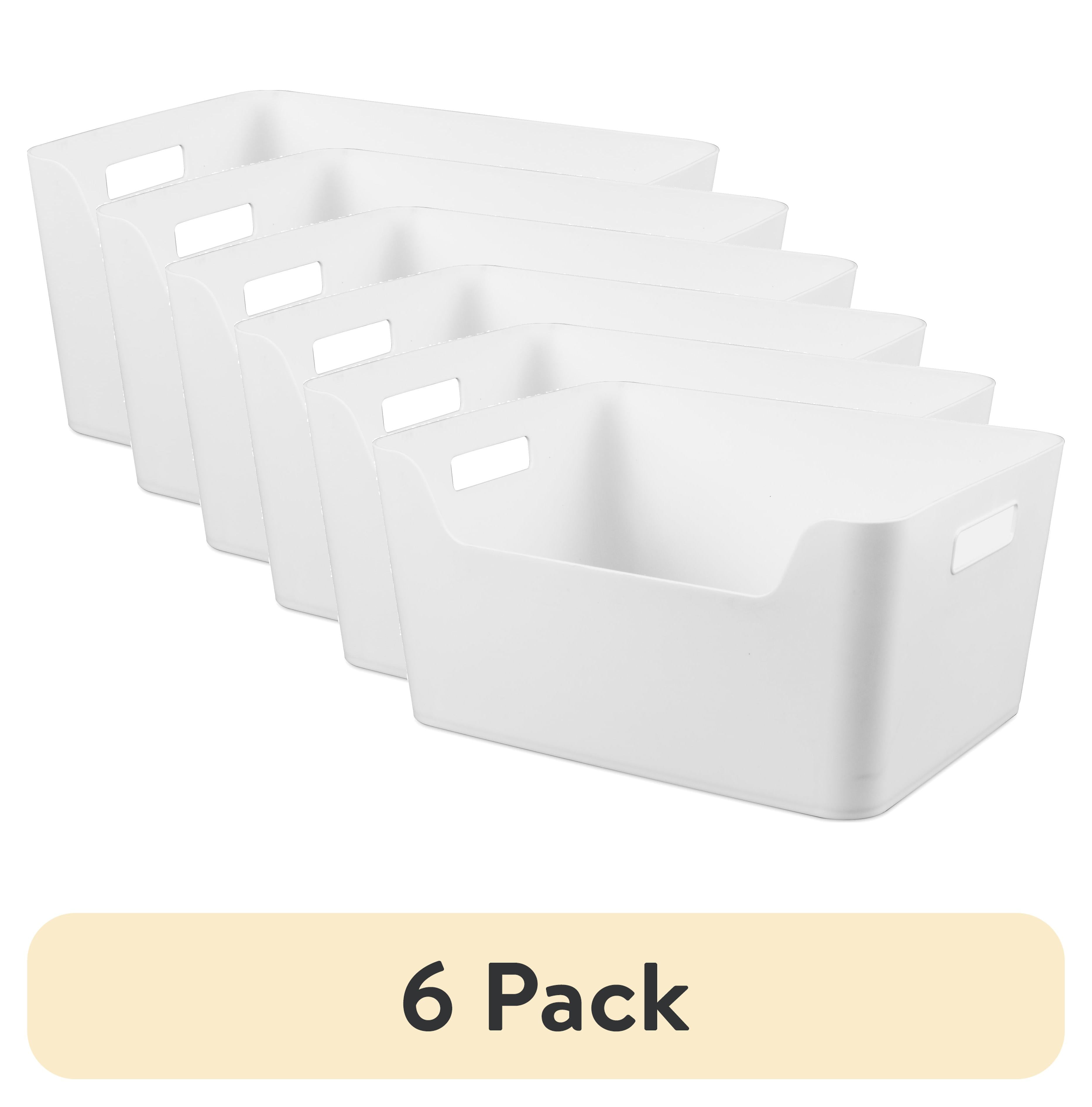3 pack) Mainstays Extra Large White Easy Access Plastic Storage
