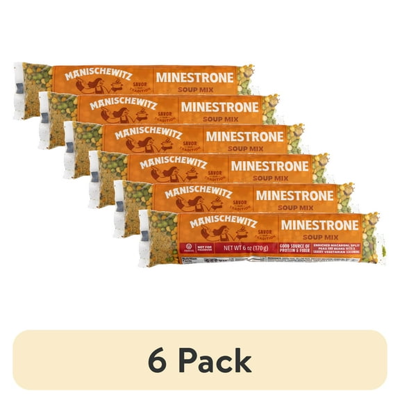 (6 pack) Manischewitz Minestrone Soup Mix, 6 oz