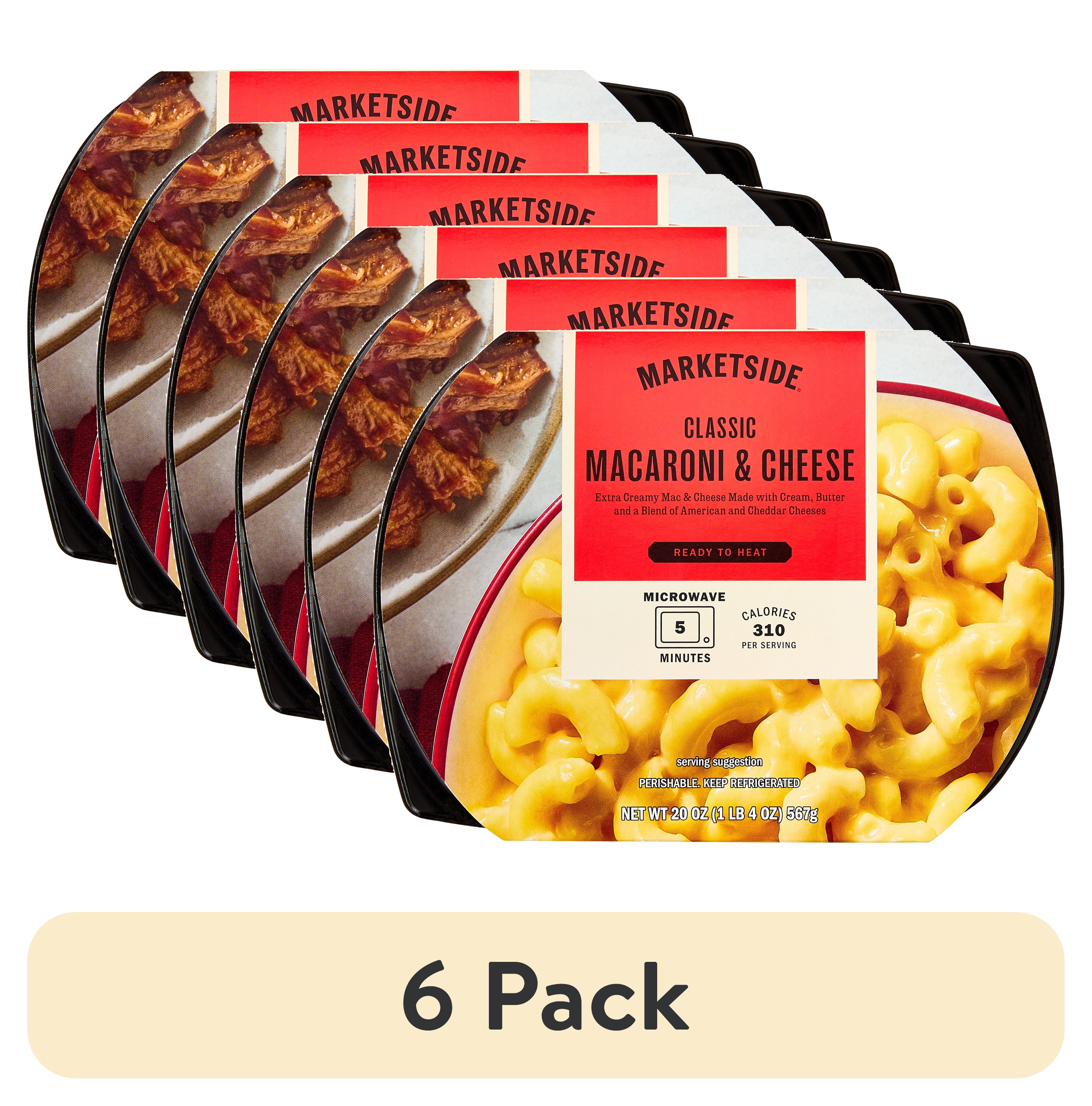 Marketside Ready to Heat Classic Macaroni and Cheese Tray 20