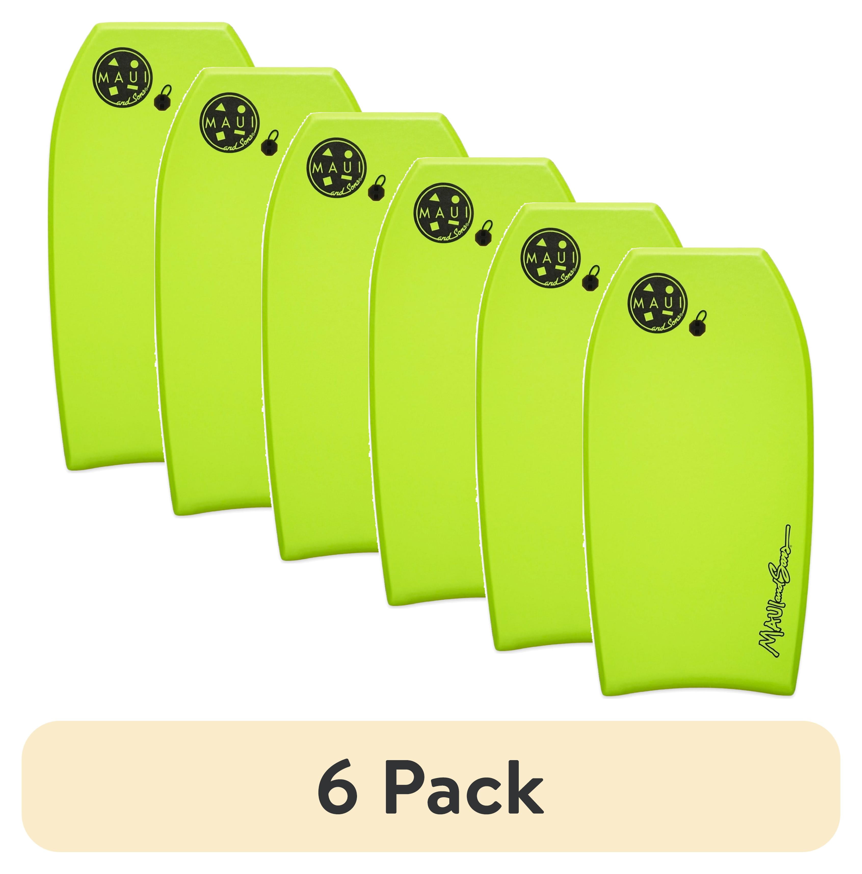 (6 pack) Maui and Sons 37" Cookie Logo EPS Bodyboard - Green
