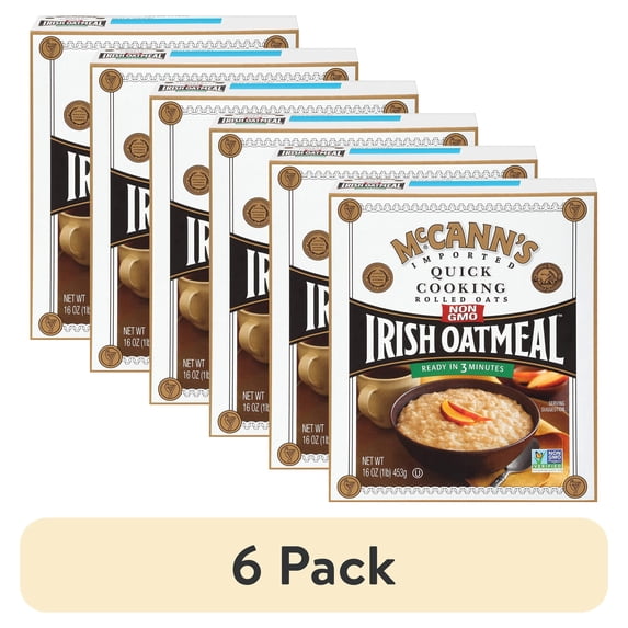 (6 pack) McCann's Irish Oatmeal Quick Cooking 16 oz