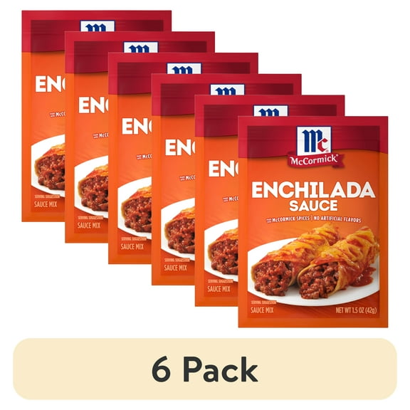 (6 pack) McCormick Enchilada Sauce Mix, 1.5 oz Packet